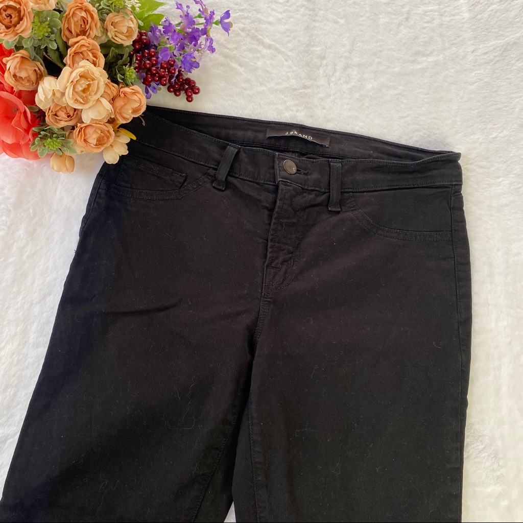 J Brand 835 MidRise Black Skinny Capri Jeans
